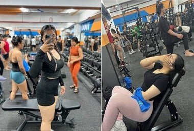 Đụ nhau phê pha với cô bé tập gym